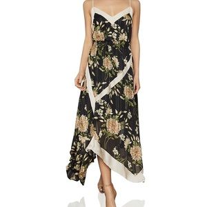 BCBGMAXAZRIA Floral Handkerchief Dress